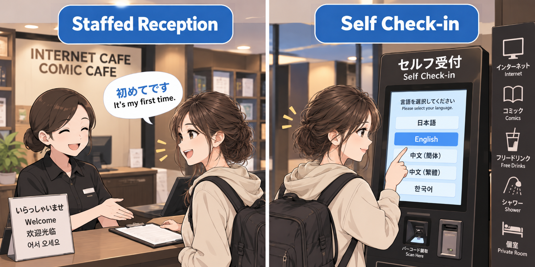 How to Use Internet Cafes in Japan