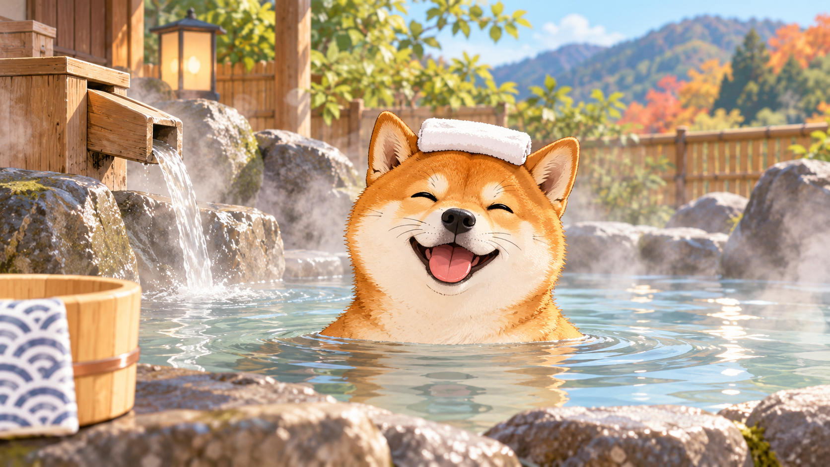 When using Japanese hot springs, you should not let your towel or hair touch the water in the bath.
