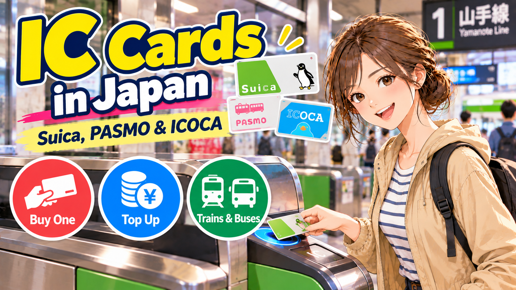 Where to Buy Suica, PASMO, and ICOCA in Japan | How to Top Up and Use IC Cards